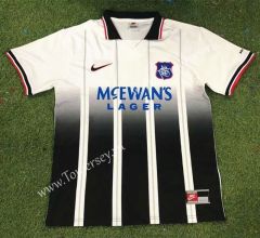 Retro Version 97-99 Rangers Away Black&White Thailand Soccer Jersey AAA-503
