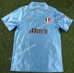 Retro Version 90-91 Napoli Home Blue Thailand Soccer Jersey AAA-503