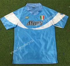 Retro Version 90-91 Special Version Napoli Home Blue Thailand Soccer Jersey AAA-503