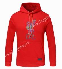 2020-2021 Liverpool Red Thailand Soccer Tracksuit Top With Hat-CS