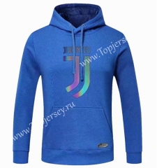 2020-2021 Juventus Blue Thailand Soccer Tracksuit Top With Hat-CS