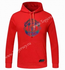 2020-2021 Manchester United Red Thailand Soccer Tracksuit Top With Hat-CS