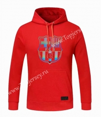 2020-2021 Barcelona Red Thailand Soccer Tracksuit Top With Hat-CS