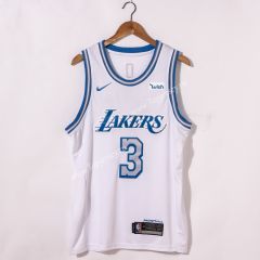 City Edition 2020-2021 Los Angeles Lakers White #3 NBA Jersey