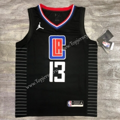 Jordan Theme 2020-2021 City Edition Los Angeles Clippers Black #13 NBA Jersey-311