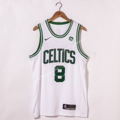 Boston Celtics White #8 NBA Jersey