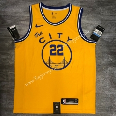 Tram version 2020-2021 Golden State Warriors Yellow #22 NBA Jersey-311