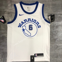 Socks Logo Version Golden State Warriors White #6 NBA Jersey-311