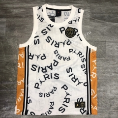 Joint Version Jordan Paris SG White #23 NBA Vest-311