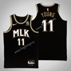 City Edition 2020-2021 Atlanta Hawks Black #11 NBA Jersey