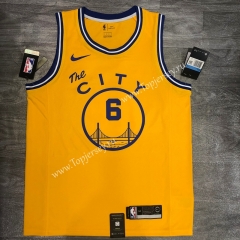 Tram version 2020-2021 Golden State Warriors Yellow #6 NBA Jersey-311