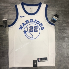 Socks Logo Version Golden State Warriors White #22 NBA Jersey-311