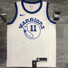 Socks Logo Version Golden State Warriors White #11 NBA Jersey-311