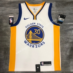 2020 Golden State Warriors V Collar White #30 NBA Jersey-311