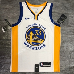 2020 Golden State Warriors V Collar White #33 NBA Jersey-311