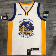 2020 Golden State Warriors V Collar White #35 NBA Jersey-311