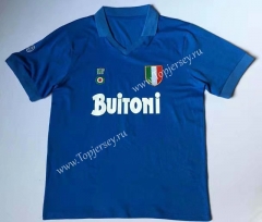 Retro Version 87-88 Napoli Home Blue Thailand Soccer Jersey AAA-912