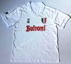 Retro Version 87-88 Napoli Away White Thailand Soccer Jersey AAA-912