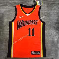 Golden State Warriors Orange #11 NBA Jersey-311