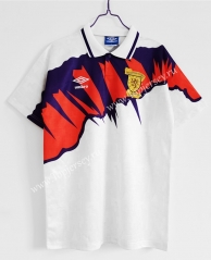 Retro Version 1991-1993 Scotland Away White Thailand Soccer Jersey AAA-C1046