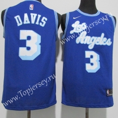 2021 Angeles Lakers Blue #3 NBA Jersey