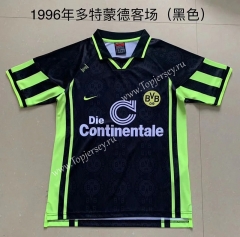 Retro Version 1996 Borussia Dortmund Black Thailand Soccer Jersey AAA