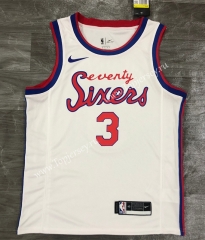 2021 Retro Limited edition Philadelphia 76ers White #3 NBA Jersey-311