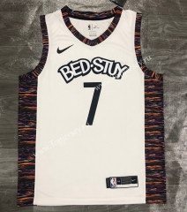 2020 City Edition Brooklyn Nets White #7 NBA Jersey-311
