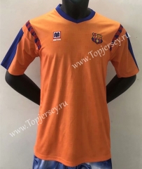 Retro Version 91-92 Barcelona Away Orange Thailand Soccer Jersey AAA-HR