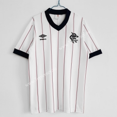 Retro Version 1982-1983 Rangers Away White Thailand Soccer Jersey AAA-C1046