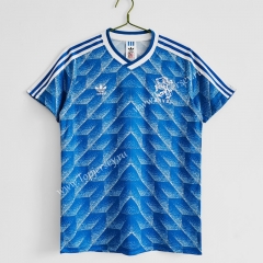 Retro Version 1988 Netherlands Away Blue Thailand Soccer Jersey AAA-C1046