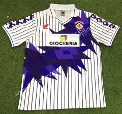 Retro Version 91-92 Fiorentina Away White Thailand Soccer Jersey AAA-503