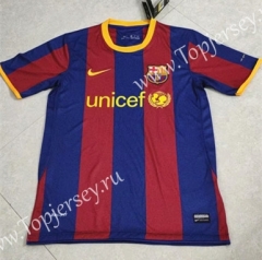 Retro Version 10-11 Barcelona Home Red&Blue Thailand Soccer Jersey AAA-HR