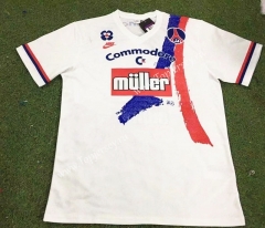 Retro Version 91-92 Paris SG Away White Thailand Soccer Jersey AAA-503