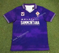 Retro Version 94-95 Fiorentina Home Purple Thailand Soccer Jersey AAA-503