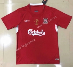 Retro Version 2005 Liverpool Home Red Thailand Soccer Jersey AAA-908