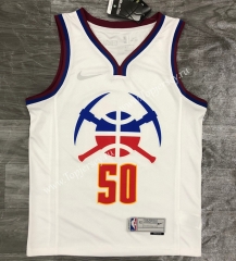 2021-2022 Earned Edition Denver Nuggets White #50 NBA Jersey-311