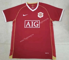 Retro Version 06-07 Manchester United Home Red Thailand Soccer Jersey AAA-HR
