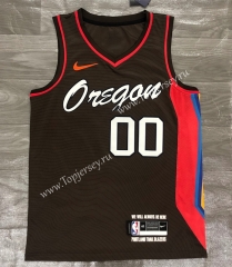 City Edition 2021 Portland Trail Blazers Coffee #00 NBA Jersey-311
