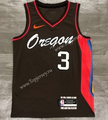 City Edition 2021 Portland Trail Blazers Coffee #3 NBA Jersey-311