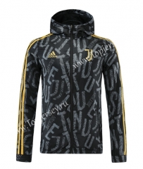2021-2022 Juventus Gray&Black Trench Coats With Hat