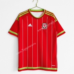 Retro Version 2015-2016 Wales Home Red Thailand Soccer Jersey AAA-C1046