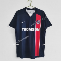 Retro Version 2002-2003 Paris SG Home Blue Thailand Soccer Jersey AAA-C1046