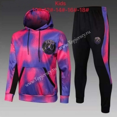 2021-2022 Jordan Paris SG Purple Kids/Youth Soccer Tracksuit With Hat-815