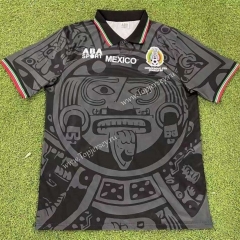 Retro Version 98 Mexico Black Thailand Soccer Jersey AAA-503