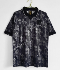 ( Without UMBRO ) Retro Version 1990 England Black&Gray Thailand Soccer Jersey AAA-C1046