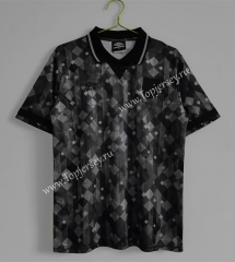 ( With UMBRO ) Retro Version 1990 England Black&Gray Thailand Soccer Jersey AAA-C1046