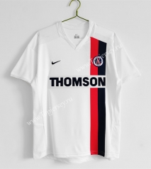 Retro Version 2002-2003 Paris SG Away White Thailand Soccer Jersey AAA-C1046