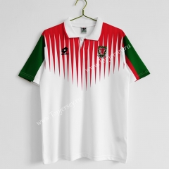 Retro Version 1996-1998 Wales Away Red&White Thailand Soccer Jersey AAA-C1046