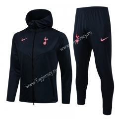 2021-2022 Tottenham Hotspur Royal Blue Thailand Jacket Uniform With Hat-815